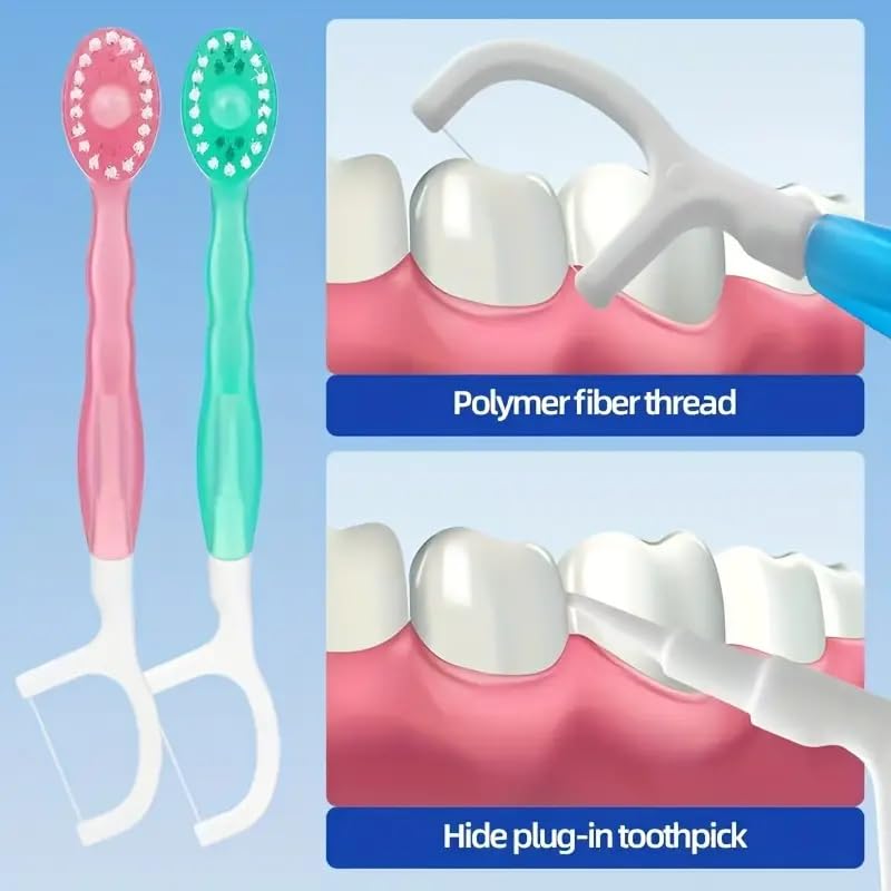 5-in-1 Pre-Pasted Mini-Travel Toothbrushes | Pack OF 5 pcs