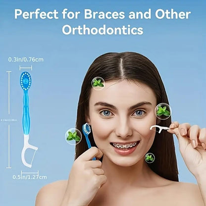 5-in-1 Pre-Pasted Mini-Travel Toothbrushes | Pack OF 5 pcs