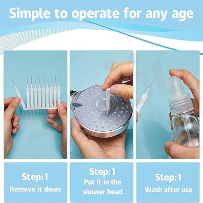 10 PCS SHOWER HEAD CLEANING BRUSH REUSABLE SMALL BRUSH PHONE HOLE ETC