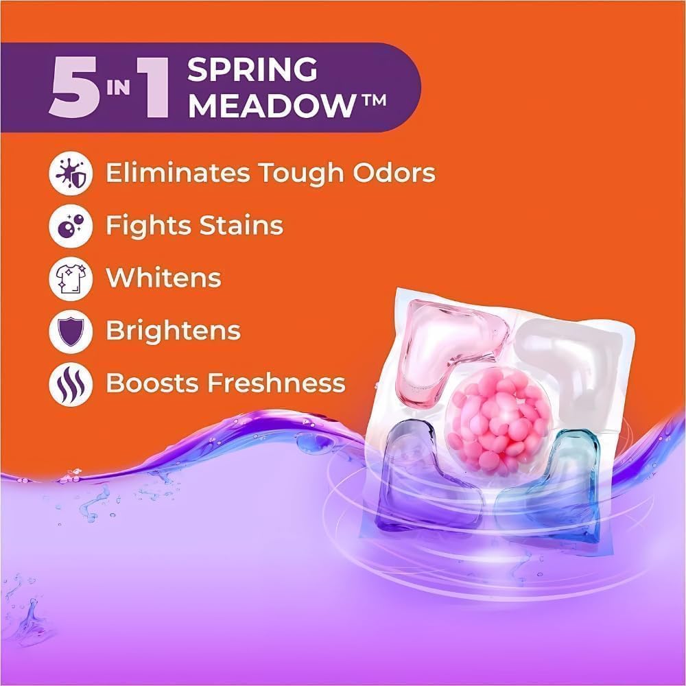 Laundry Pods – All-in-1 Stain Removal, Brightening, Softening & Fresh Aroma | Pack Of 30 Pcs