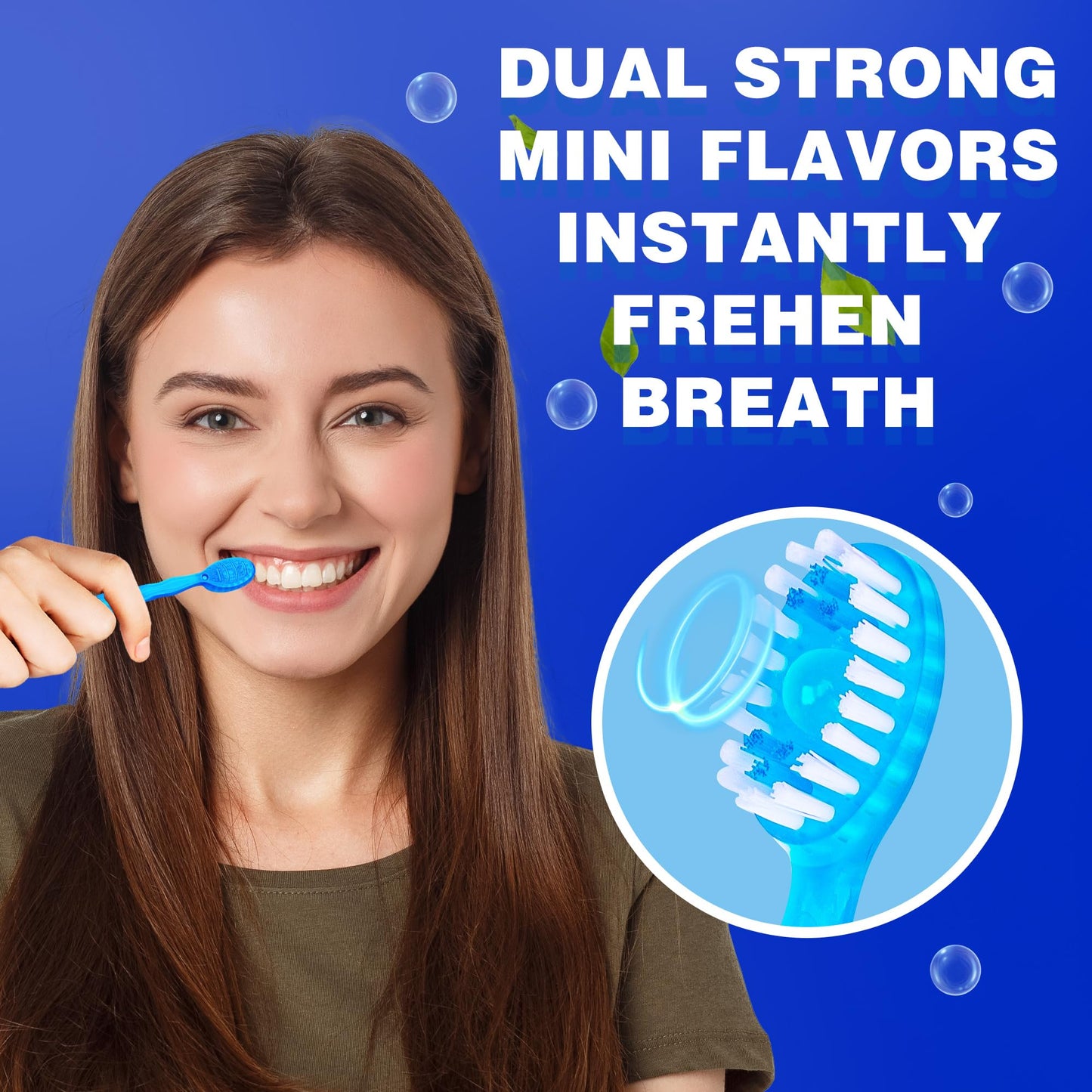 5-in-1 Pre-Pasted Mini-Travel Toothbrushes | Pack OF 5 pcs