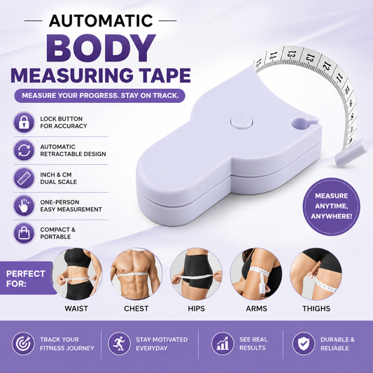 Automatic Retractable Body Measuring Tape with Lock Button