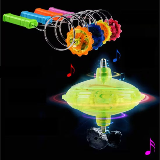 Magnetic Gyro Wheel  with LED Flashing Lights, Spinning Top Toy for Kids