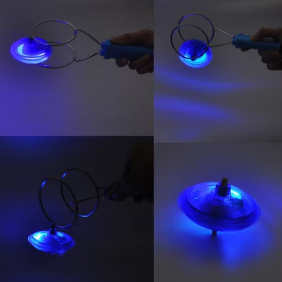 Magnetic Gyro Wheel  with LED Flashing Lights, Spinning Top Toy for Kids